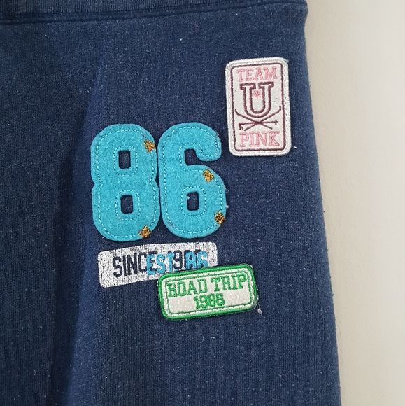 PINK Victoria's Secret Navy Blue Sweatpants - Picture 2 of 7